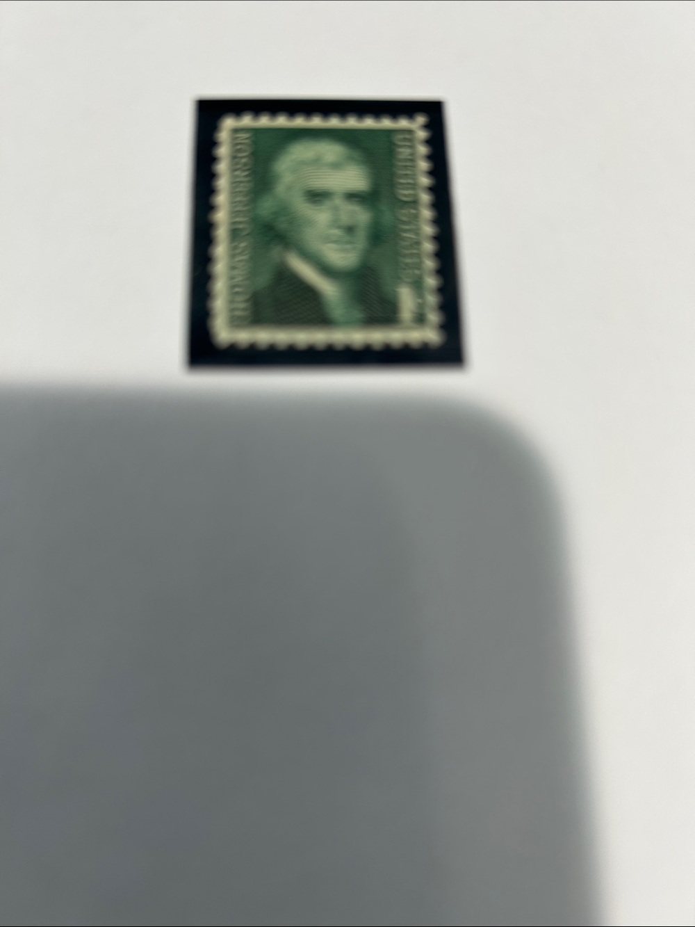 Vintage Green Postage Stamp Jefferson Davis never used rare one cents, stamp
